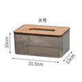 Nordic Minimalist Transparent Tissue Box for Home Use