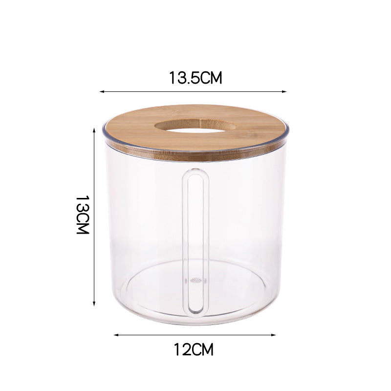 Nordic Minimalist Transparent Tissue Box for Home Use