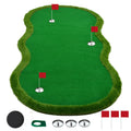 Nice C Putting Green Indoor Putting Green Golf Simulators for Home Golf Putting Mat Putting Mat Putting Green Outdoor Challenge Putting Cup 3 Holes Flags and Slope