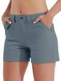 Willit Womens Golf Hiking Shorts Quick Dry Athletic Casual Summer Shorts with Pockets 4.5 in Utility Blue 14