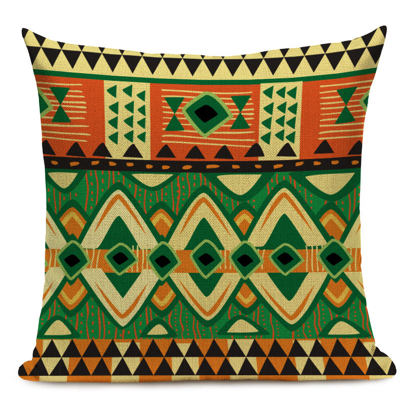 Coussin de siège auto et housse de coussin en lin style bohème