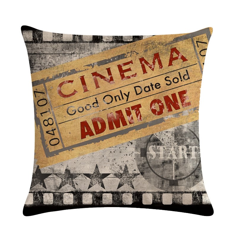 Retro Linen Sofa Pillow and Car Cushion Cover
