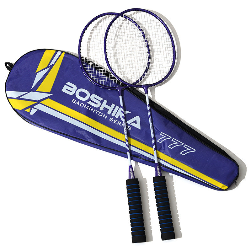 Genuine Badminton Racket with Sponge Handle, Multi-Color