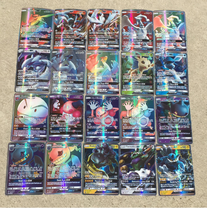 100 cartes à collectionner Pokémon GX - Cartes Flash