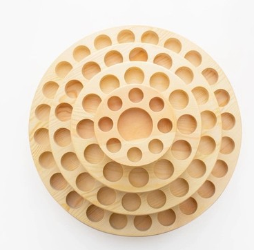 Wooden Essential Oil Box with Rotating Display Stand