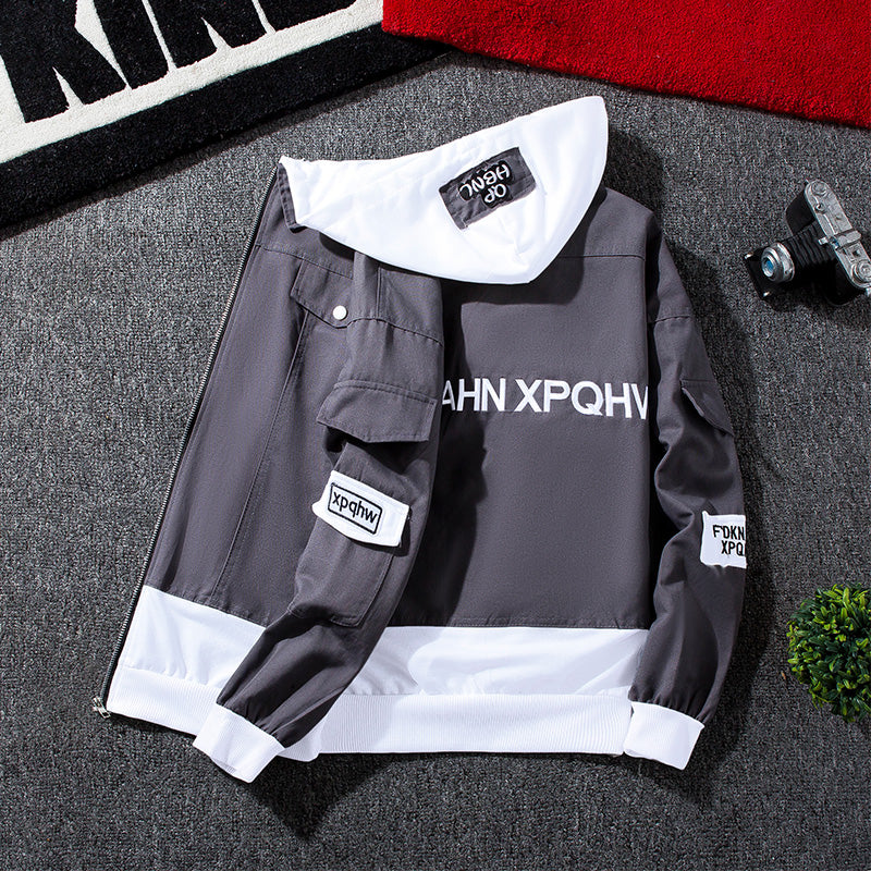 Men's Spring Denim Jacket - Slim Fit Baseball Coat