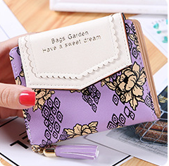 Ladies Long Tassel Zipper Wallet