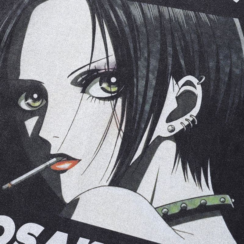 Vintage Black Oversized Oosaki Nana Graphic T-Shirt