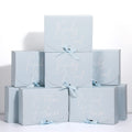 Marspark 8 Pack Bridesmaid Proposal Gifts Boxes Set Maid of Honor Proposal Box Matron of Honor Bridesmaid Gift Boxes with Ribbon for Bridal Party Proposal Gifts(Blue Series Style)