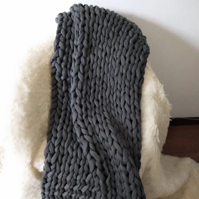Couverture lestée tissée à la main