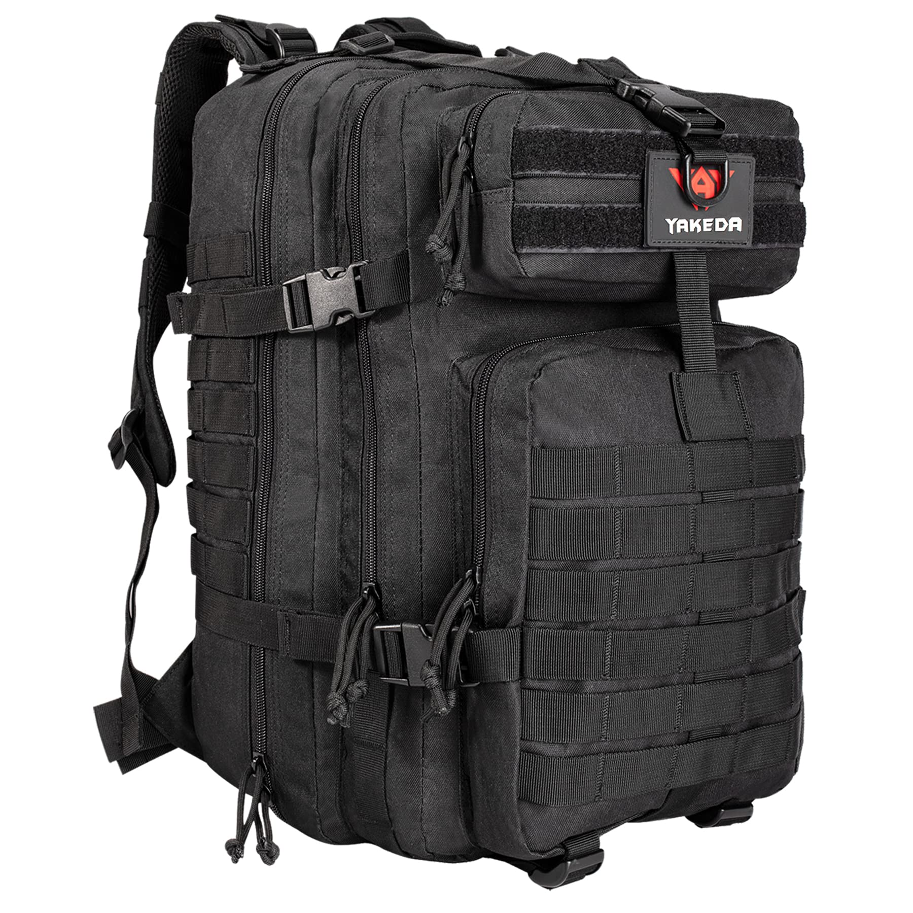 vAv YAKEDA 45L Tactical Backpack for Men Large 3 Day Assault Pack Bug out Bag (Black)