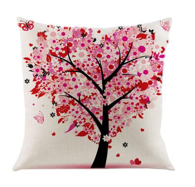 Linen Money Tree Cushion with Pillow