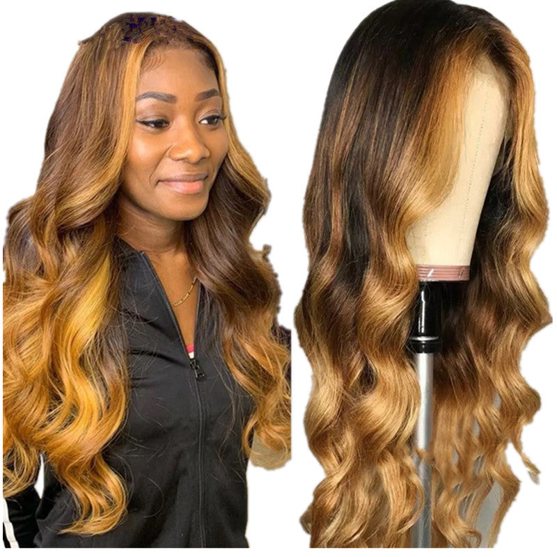 Gradient Long Curly Hair Styling Product