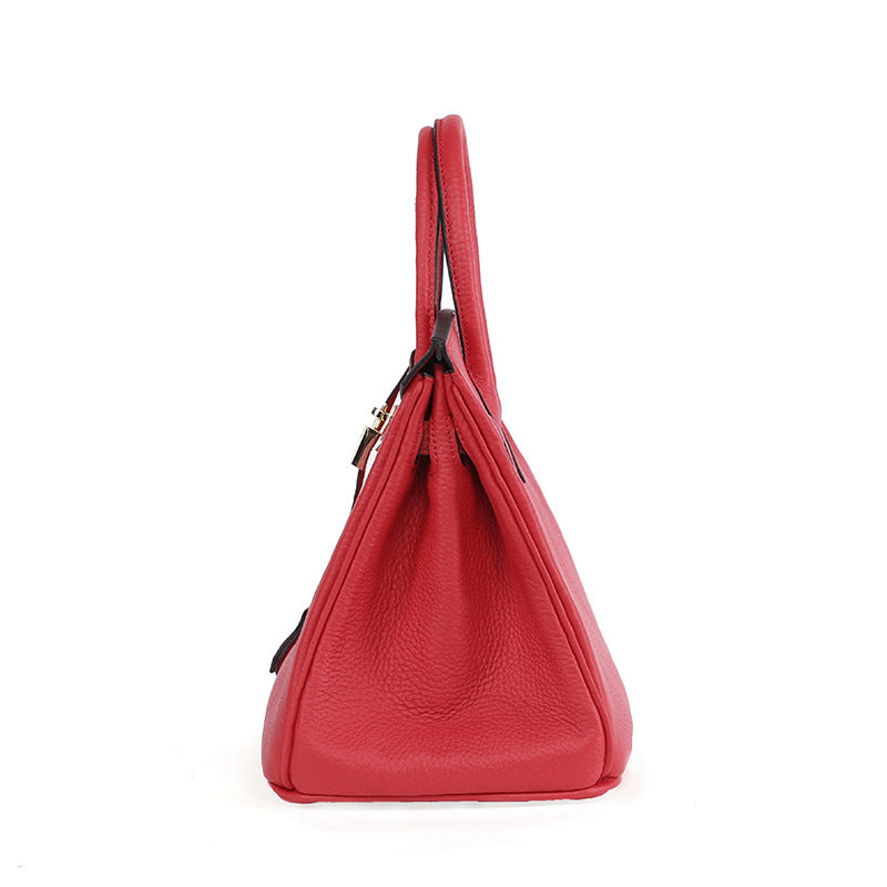 Sac platine en cuir de vachette première couche pour femme