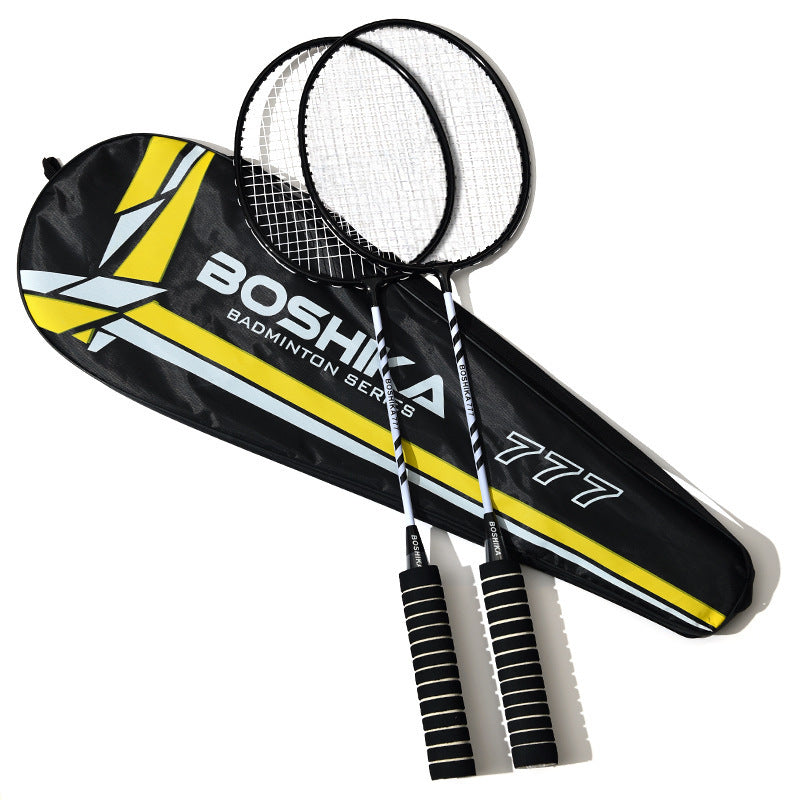 Genuine Badminton Racket with Sponge Handle, Multi-Color