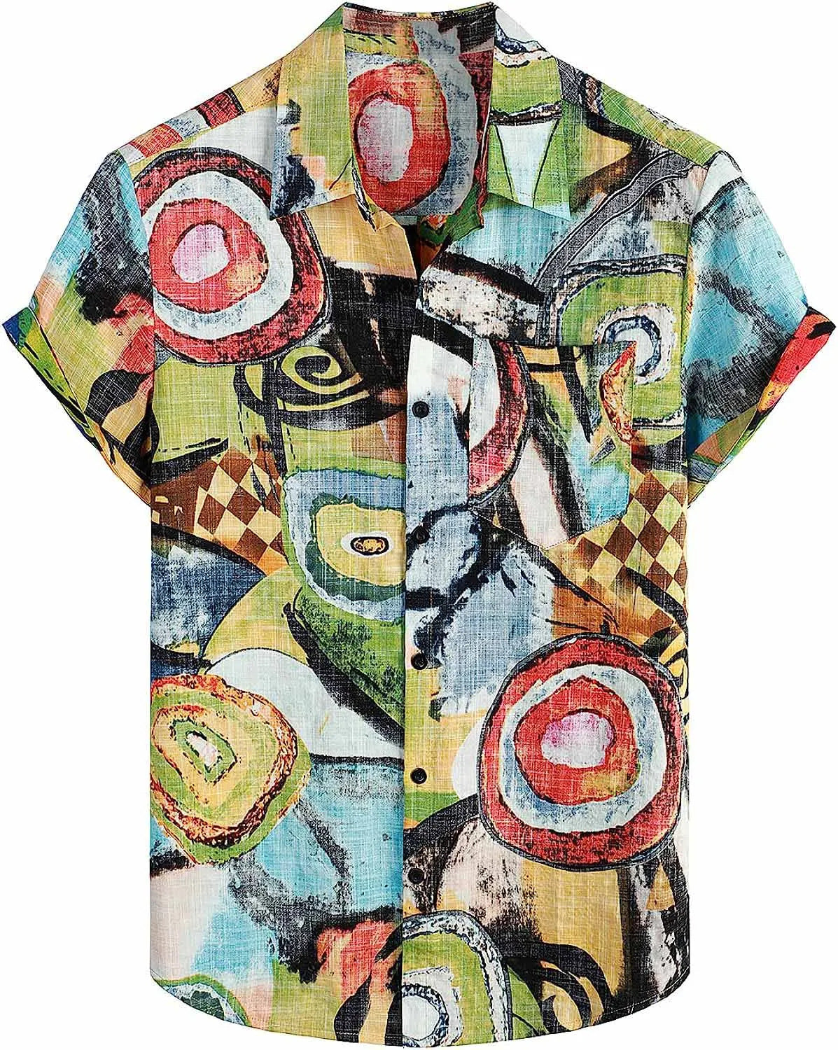 Men's Tropical Hawaiian Short Sleeve Shirt