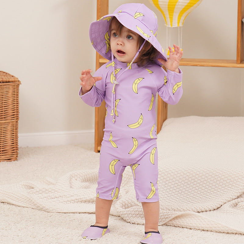 New Kids' Sunscreen Quick-Dry Swimsuit for Toddlers