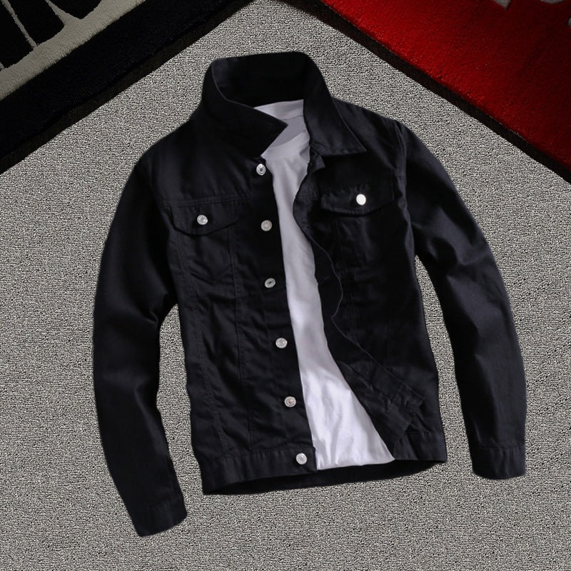 Men's Spring 2019 Slim Fit Casual Denim Jacket