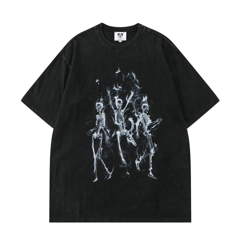 2023 Vintage Skull Graphic T-Shirt for Couples