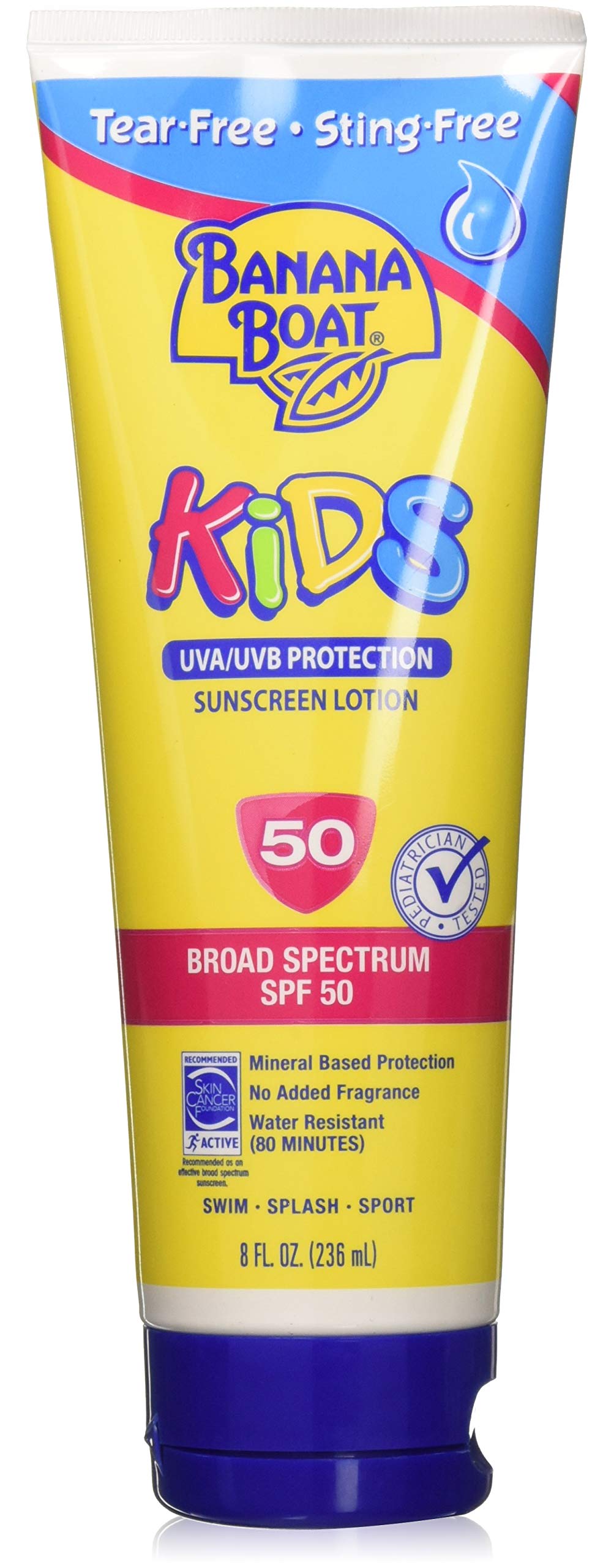 Banana Boat Kids Tear Free Sunscreen Lotion SPF 50 8 Oz