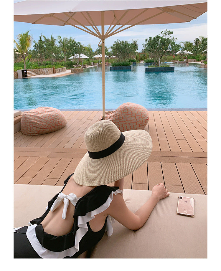 One-Piece Women's Swimsuit - Slimming Triangle Design