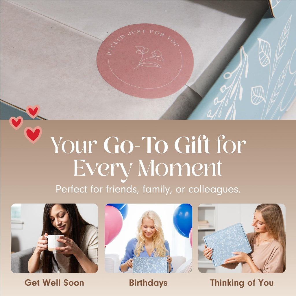 Get Well Soon Comforting Gift Basket for Women Soothing Self Care Box with