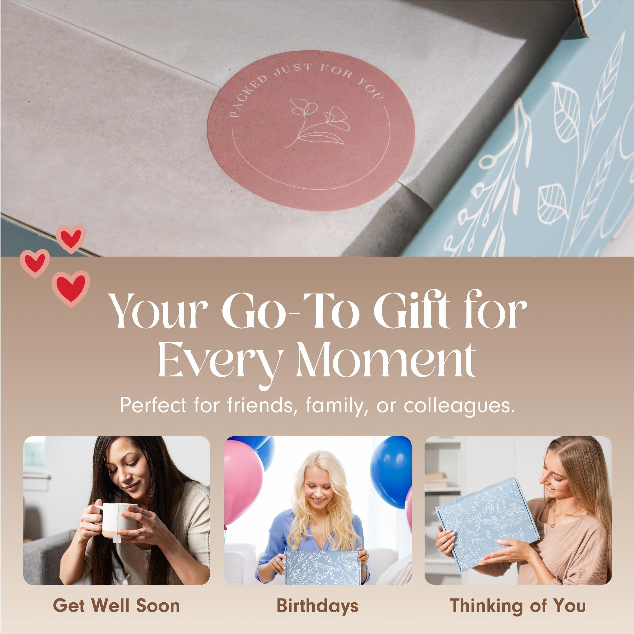Get Well Soon Comforting Gift Basket for Women Soothing Self Care Box with