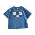 Boys' Short-Sleeved T-Shirt with Letter Print