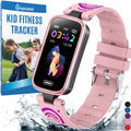 Inspiratek Kids Fitness Tracker for Age 5-16，2022 Upgraded Tracker Kids Watch，Waterproof Watch for Kids with Pedometer，Sleep Monitor & Calorie Counter，Fitness Watch for Kids Girls Boys Teen (Pink)
