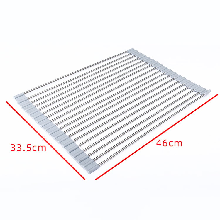 Foldable Kitchen Drain Rack and Shelf for Tableware