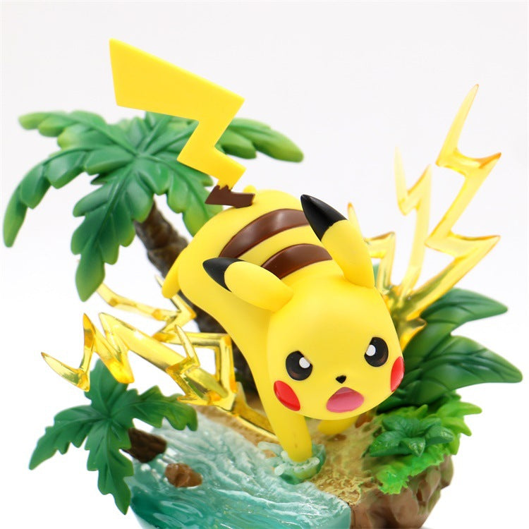 Pokémon Pikachu, Charmander, Bulbasaur, and Squirtle Figures