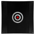 ASENVER 57" x 57" Silent Golf Practice Hitting Net Mute Golf Target Cloth Golf Target for Net Golf Training Aids Indoor Outdoor (Black)