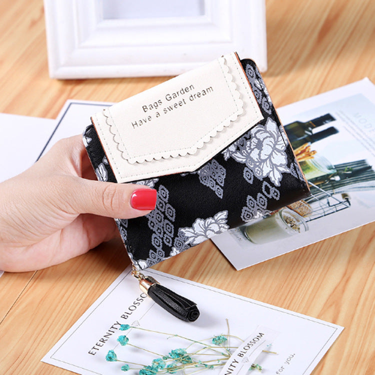 Ladies Long Tassel Zipper Wallet