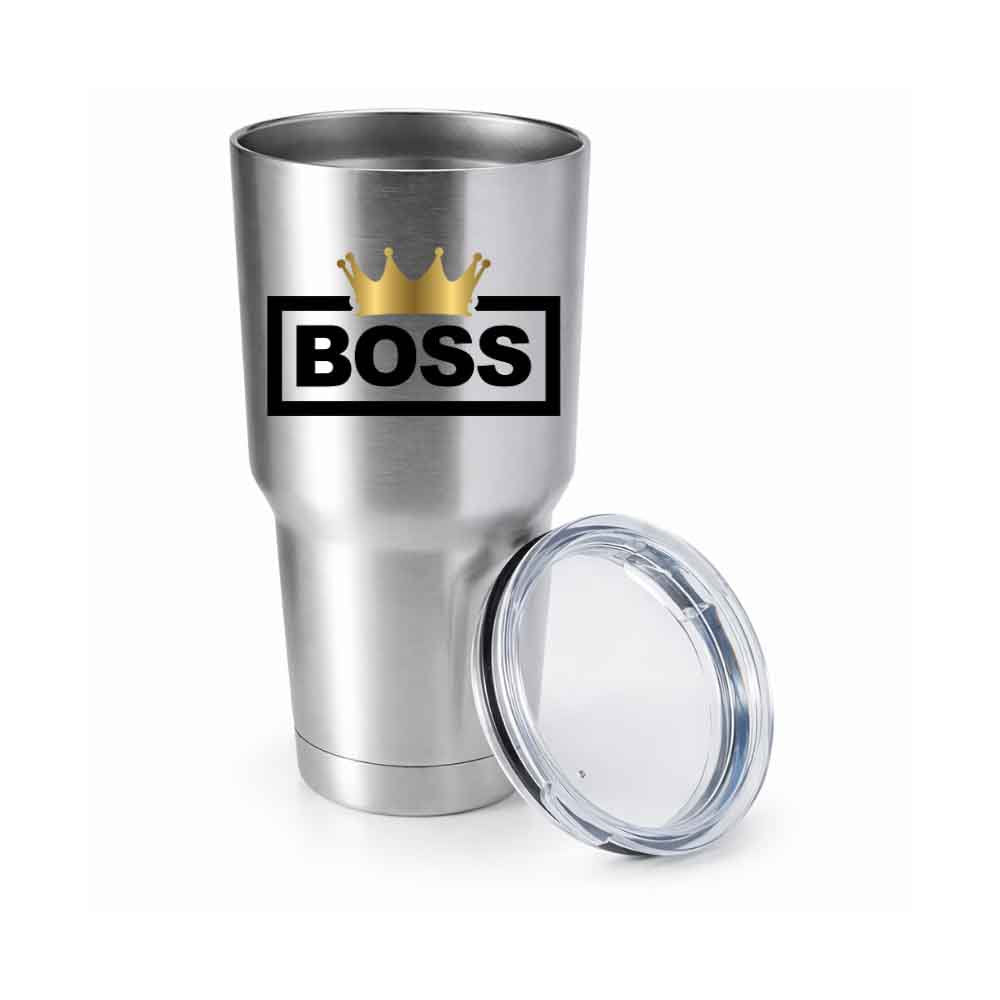 Boss Crown 30oz Insulated Vacuum Sealed Tumbler