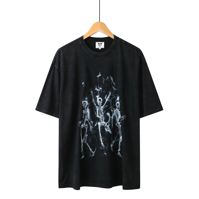 2023 Vintage Skull Graphic T-Shirt for Couples