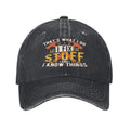 Gwokloeng Chapeaux Amusants pour Hommes Cadeaux pour Hommes Papa Lui Je Répare des Choses Chapeau Hommes Femmes Casquettes de Baseball Unisexes Casquette Graphique Noir