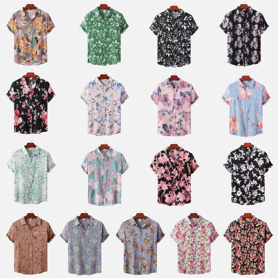 Men's Short Sleeve Floral Hawaiian Shirt 2022 Collection