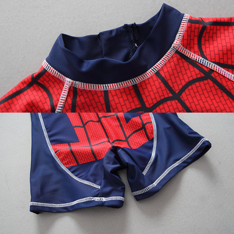 Children's Cartoon Print One-Piece Swimsuit