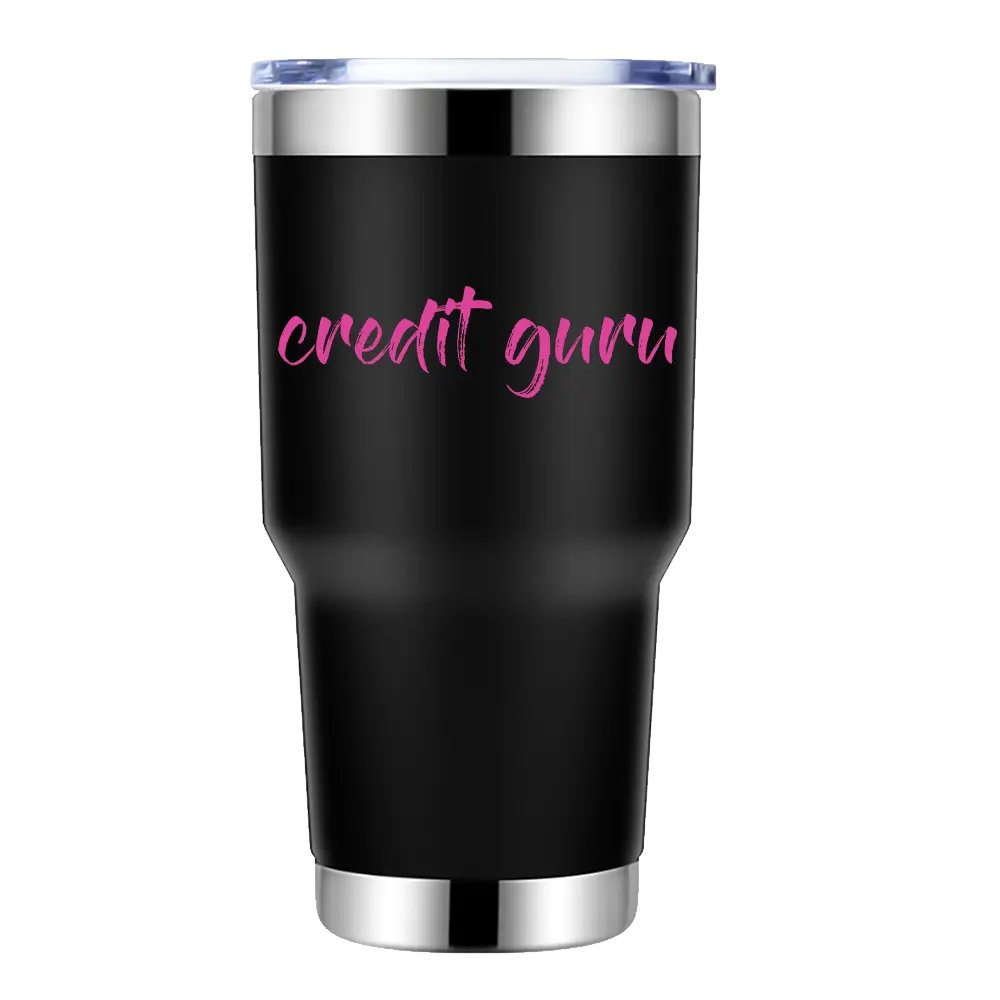 Credit Guru  30oz Insulated Vacuum Sealed Tumbler