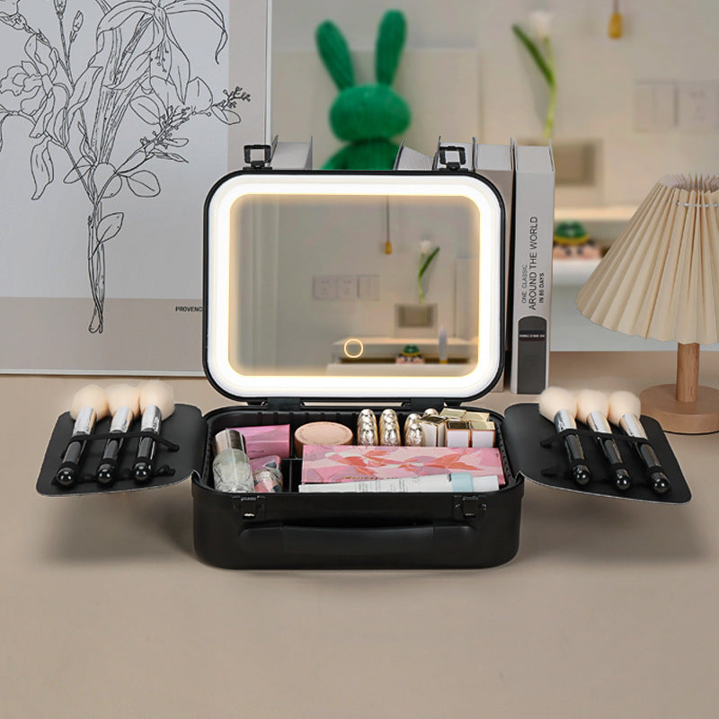 Lighted Mirror Large Cosmetics Storage Box