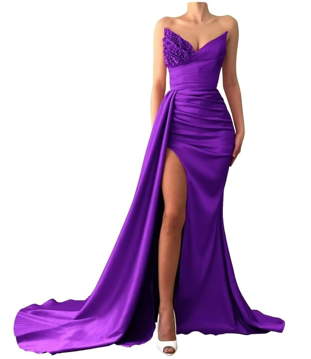 Satin Cowl Neck Sleeveless Backless Maxi Wedding Guest Dress Silk Open Back Tie Back Prom Formal Dresses for Women 2024 Olive