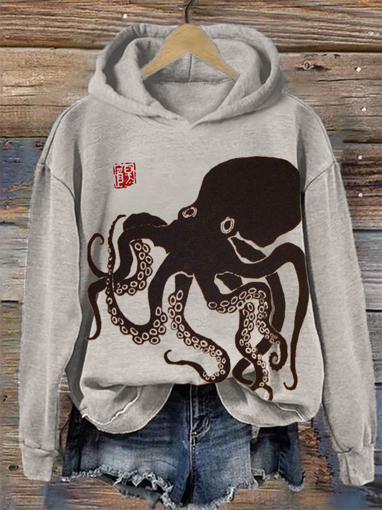 Oversized Women's Casual Hoodie with Hood