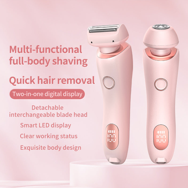 2-in-1 Women's Electric Razor and Bikini Trimmer