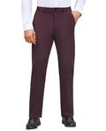 Lion Nardo Mens Stretch Dress Pants Wrinkle Free Mens Slim Fit Dress Pants Expandable Waist Suit Pants Golf Pants Men Coffee