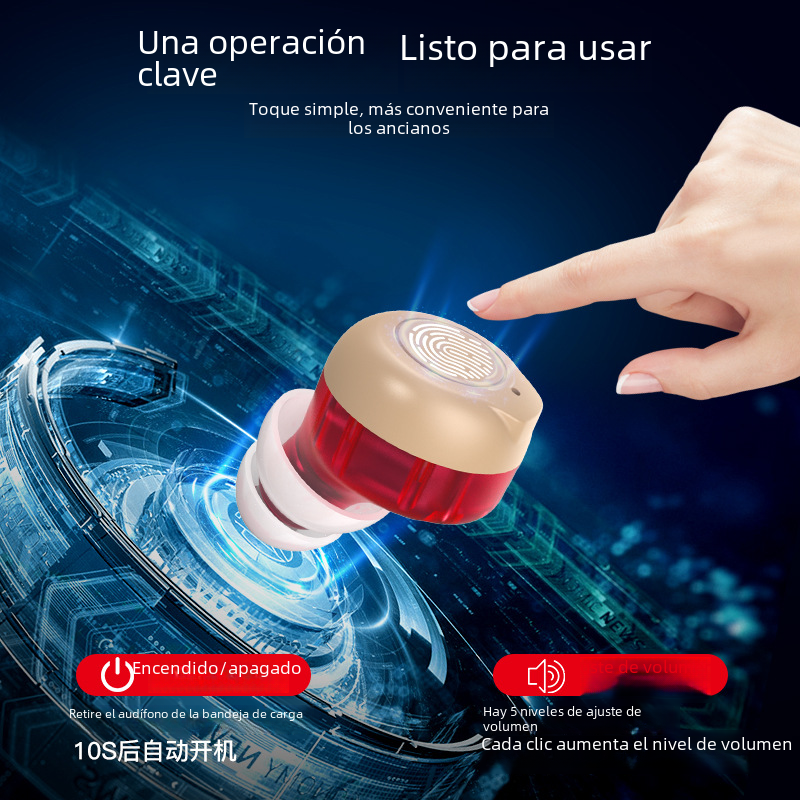 Bluetooth Hearing Amplifier with Magnetic Charging Case