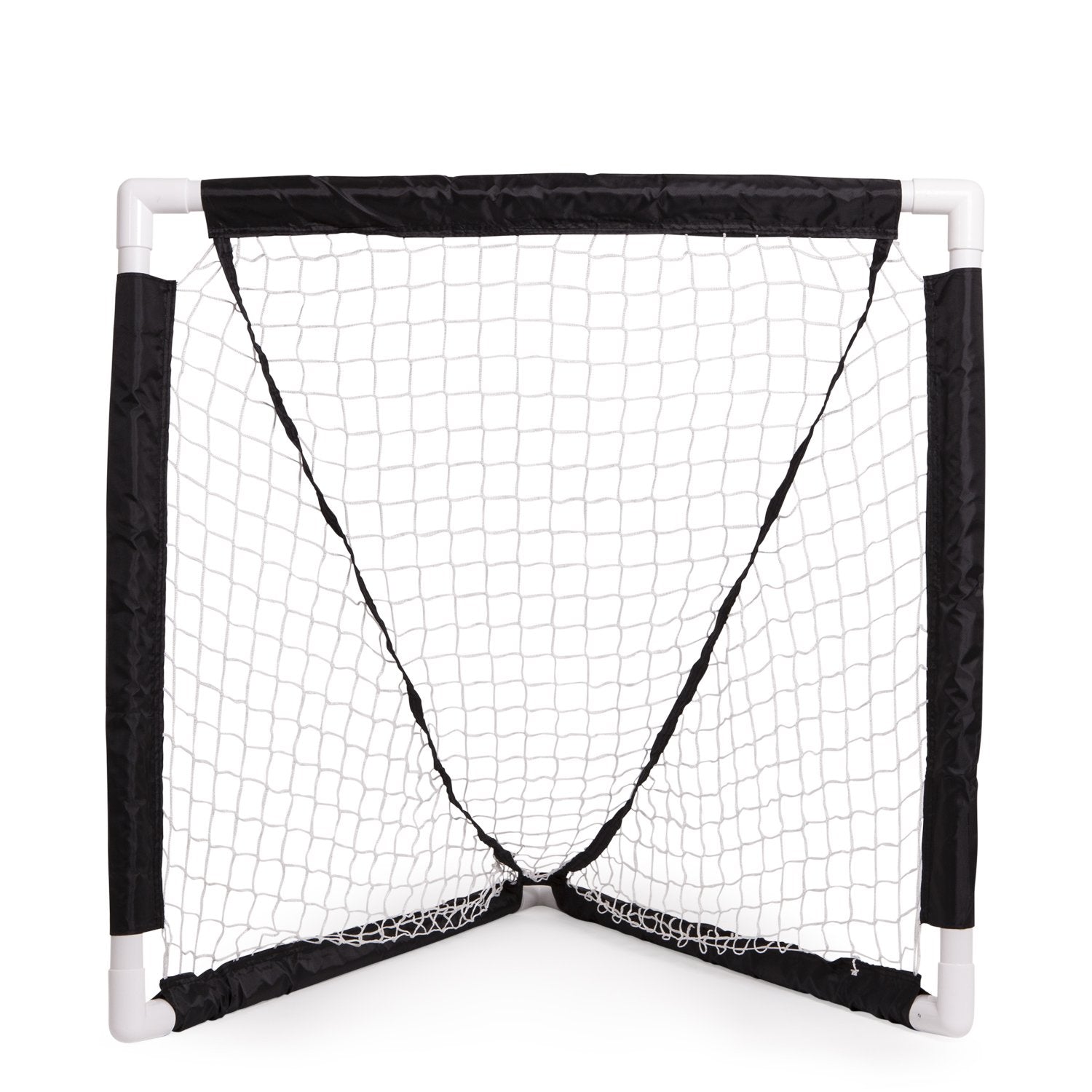 Champion Sports Mini Lacrosse Goal: Kids Gear Backyard Shooting Practice Net Black 8.3