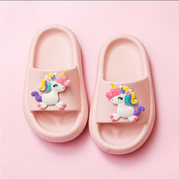 Kids' Cartoon Summer Slippers for Home & Bath