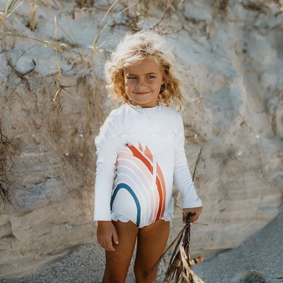 Children's Long Sleeve Sun Protection Surf Suit Overall