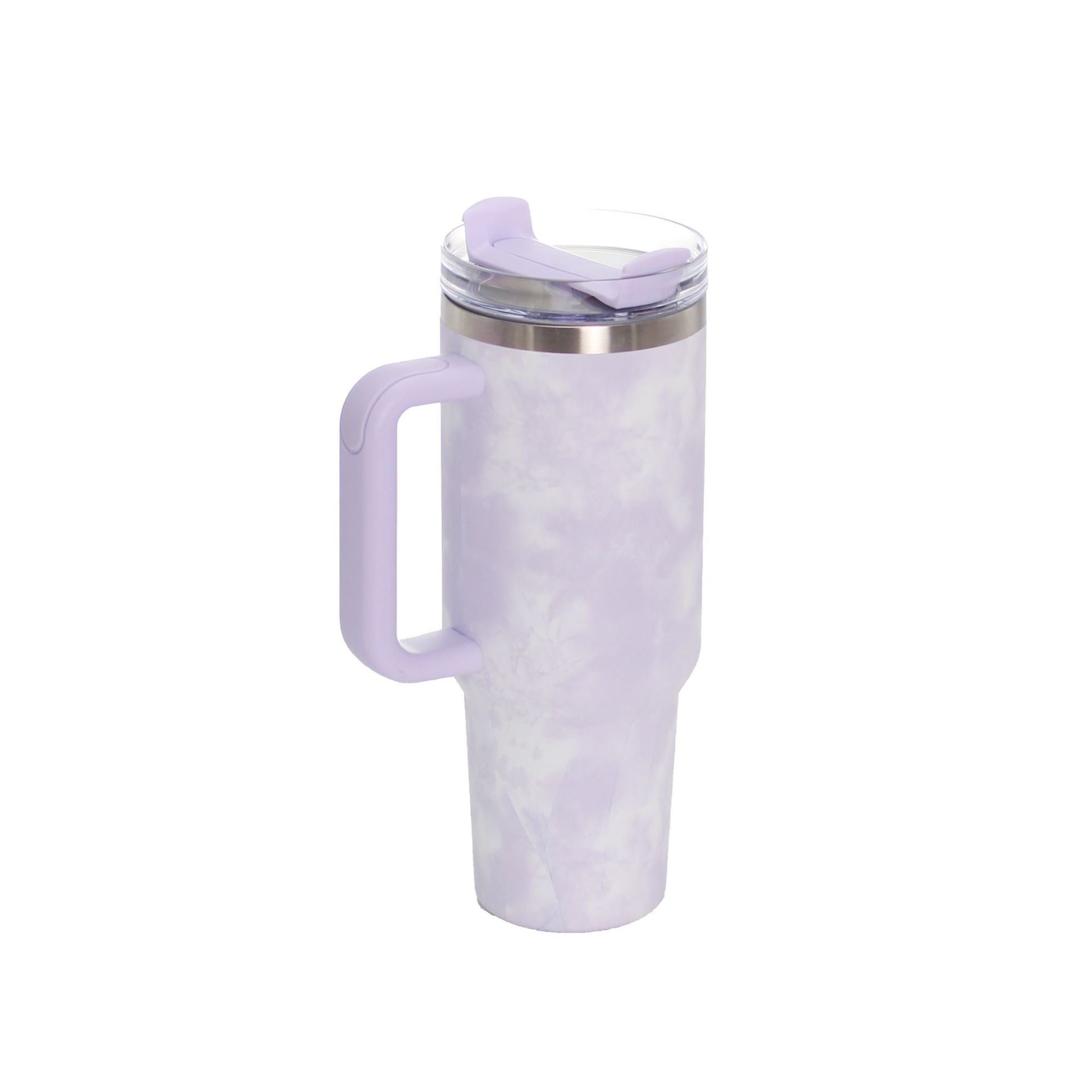 40oz Stainless Steel Travel Mug with Straw & Handle