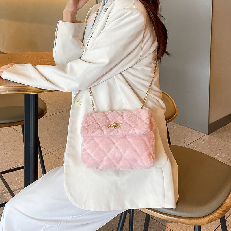 Ladies Fashion Ringer Plush Bag